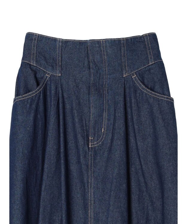 Green Parks ・ＳＵＧＡＲ　ＳＰＯＯＮ　コルセット風フレアスカート One Wash