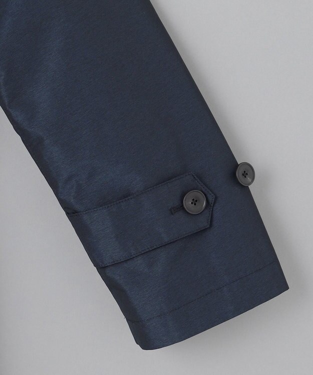 GOTAIRIKU メランジシャンブレー ステンカラーコート ネイビー系