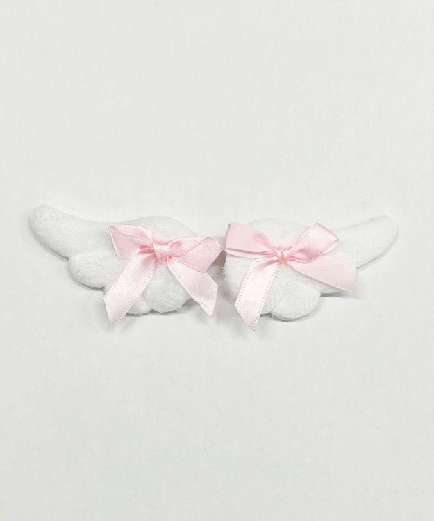 WEGO L2Pリボン羽クリップ ライトピンク