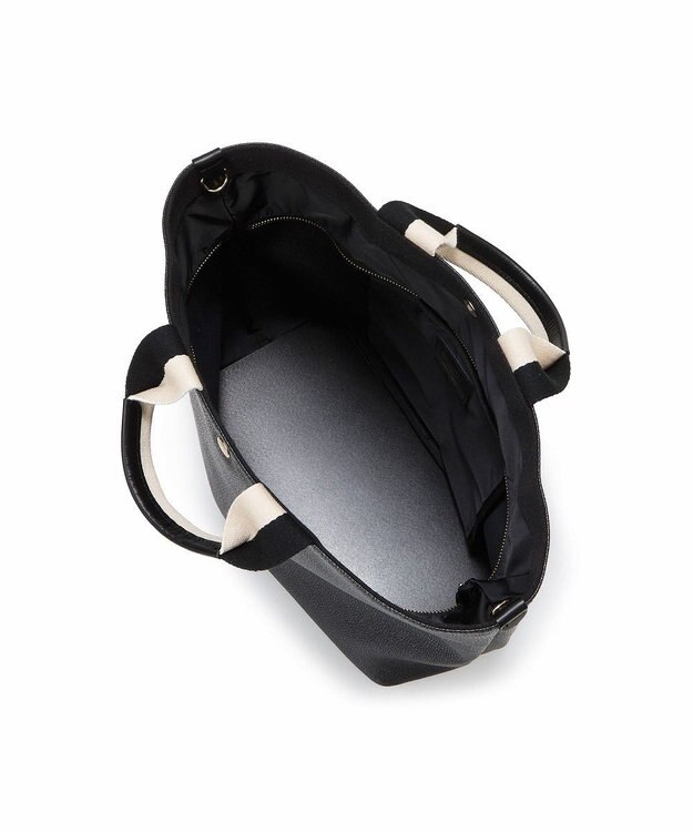 TOPKAPI 【Breath TOPKAPI】SCOTCH GRAIN スコッチグレイン プレーン 2トーンテープ ハンドル トートバッグ L ブラック