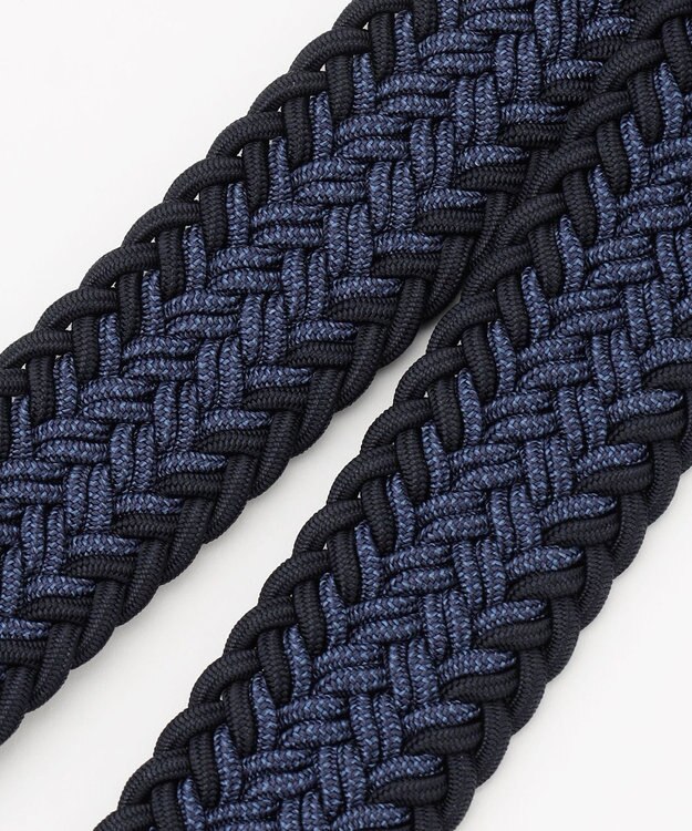 JOSEPH ABBOUD 【キングサイズ・イタリア素材・ストレッチ・日本製】メランジヘリンボーンベルト ネイビー系