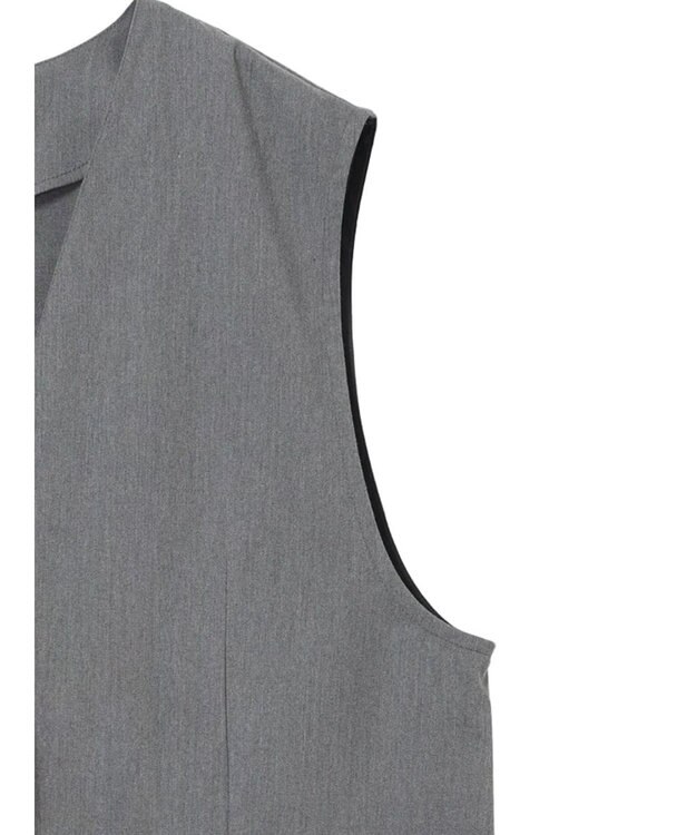 AMERICAN HOLIC ロングＶネックジレ Gray Mixture