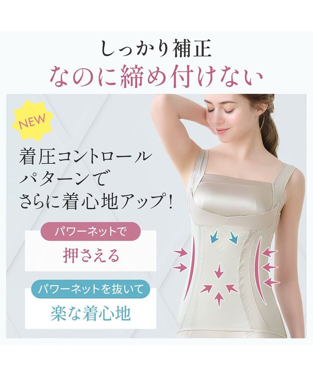 BRADELIS New York 【BRADELIS NewYork peace】楽なのに細みえバストアップシェイパー24 ブラデリスで1番の補正力  ノンワイヤーブラキャミ ボディスーツ ニッパー ブラトップ DB524102 グレージュ