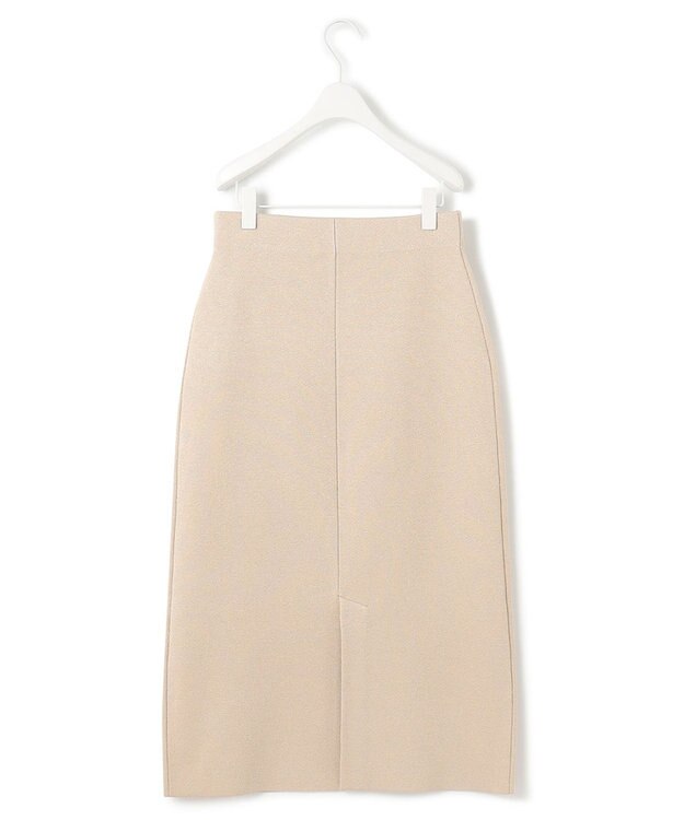 ICB 【洗える】 シャイニースムース ニットスカート ベージュ系