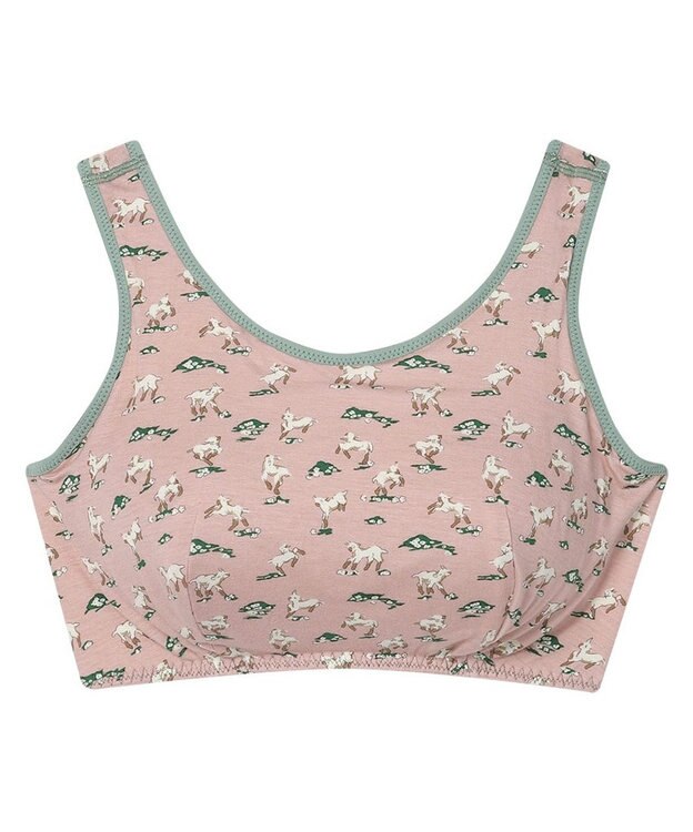 une nana cool ナイトアップブラ MADE WITH LIBERTY FABRIC スモークピンク