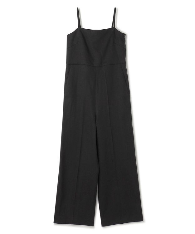 uncrave 【5周年企画・手洗い可】ライト リネン オールインワン（uncrave STANDARD） ブラック