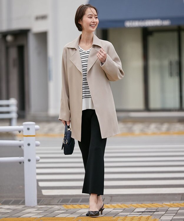 自由区 L トロトレンチ ミドル丈コート ベージュ系