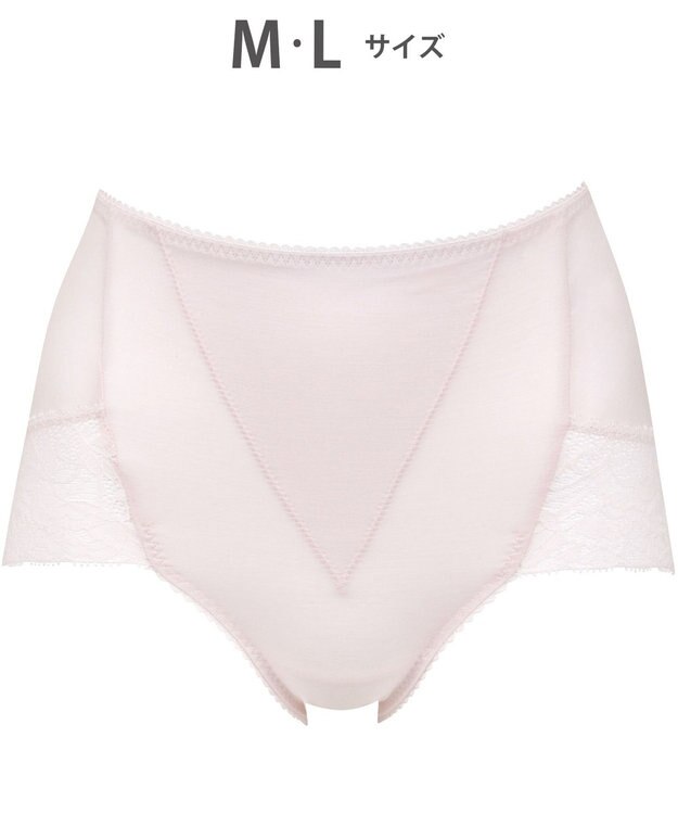 WACOAL 【美ショーツ】 はきこみ丈ふかめ おなか押さえ設計 オーガニックコットン混素材(本体) レディース PPG185 /ワコール ピンク