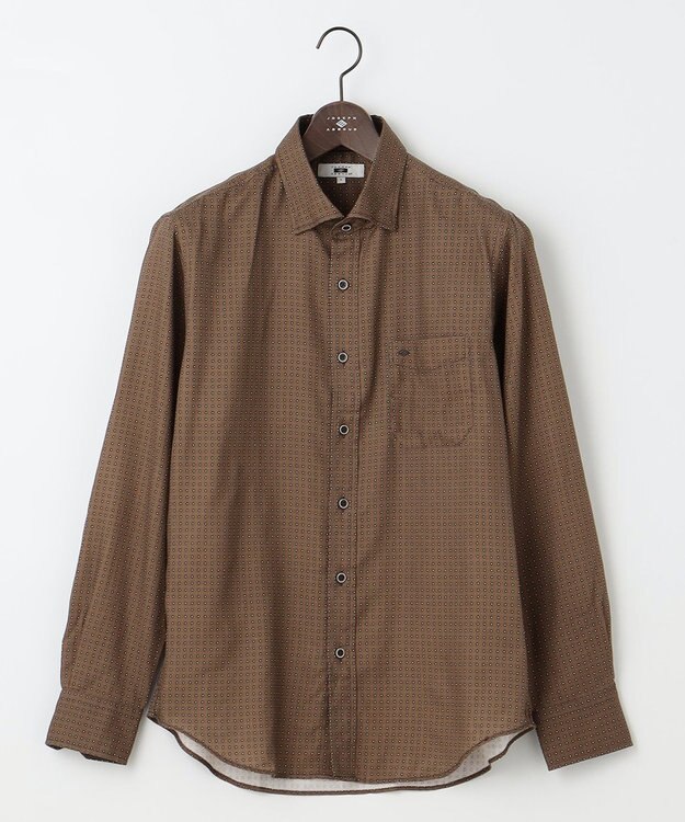 JOSEPH ABBOUD 【サスティナブル素材】小紋プリント シャツ ダークブラウン系5