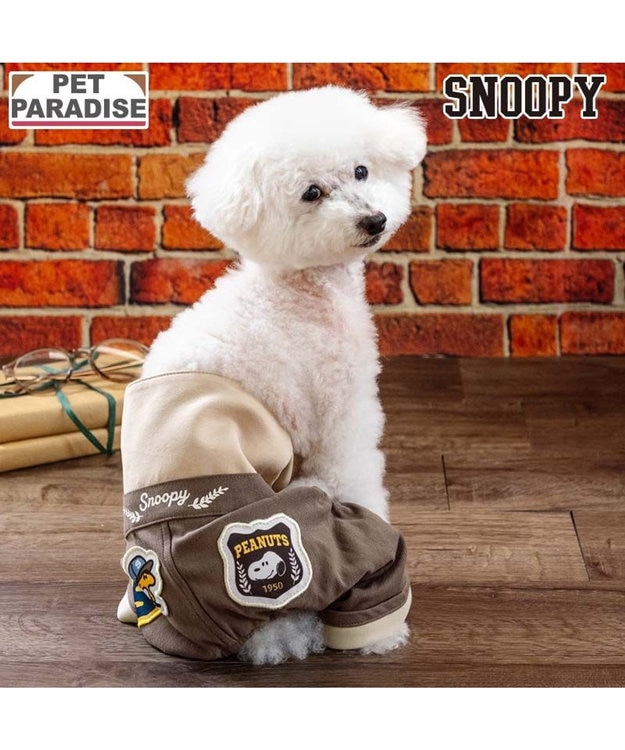 PET PARADISE スヌーピー カレッジ マナーパンツ 小型犬 ブラウン