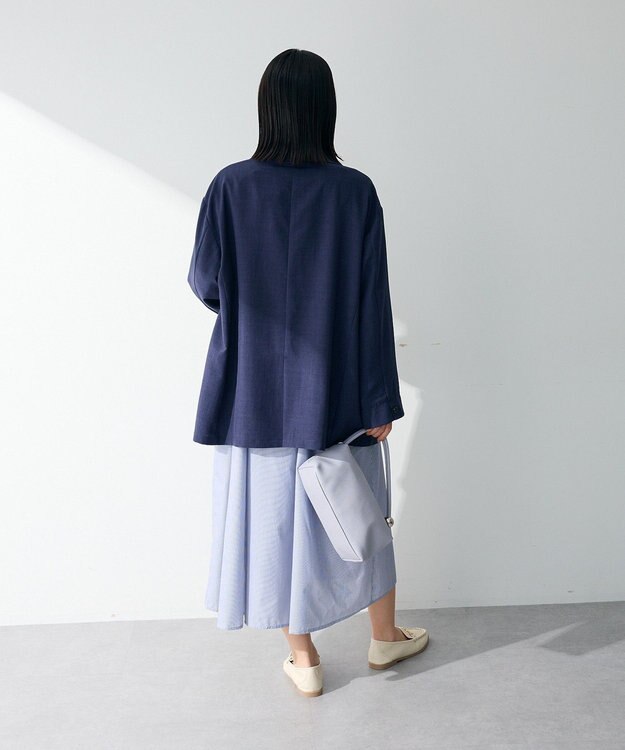 Green Parks オーバーサイズＷ釦ライトジャケット Navy