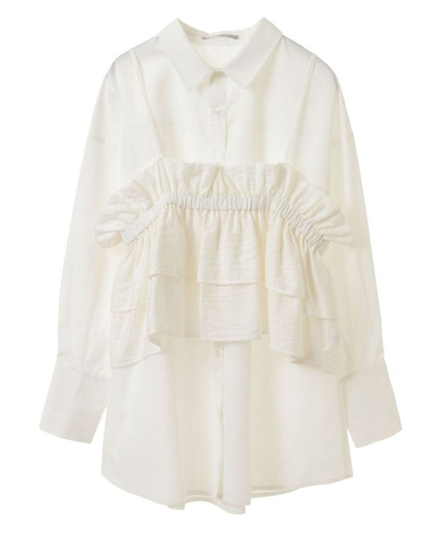 Green Parks armonia.ビスチェセットシャツチュニック White