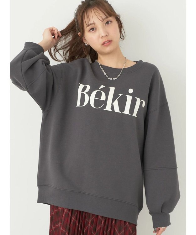 earth music&ecology Ｂｅｋｉｒ裏起毛スウェット Charcoal Gray
