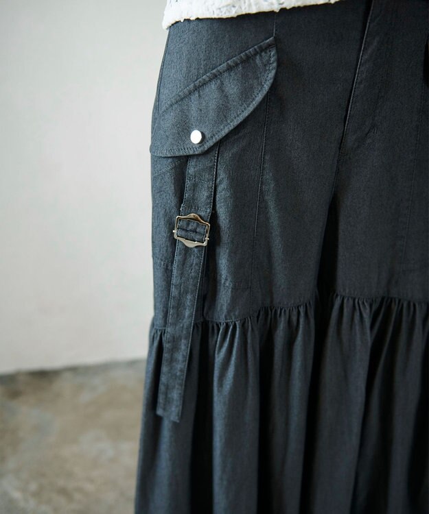 GRACE CONTINENTAL ワークワイドパンツ ブラック