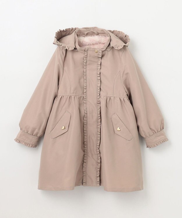 ANY KIDS ガーリー モッズ コート ベージュ