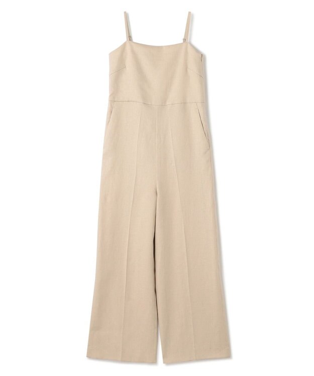 uncrave 【5周年企画・手洗い可】ライト リネン オールインワン（uncrave STANDARD） ベージュ