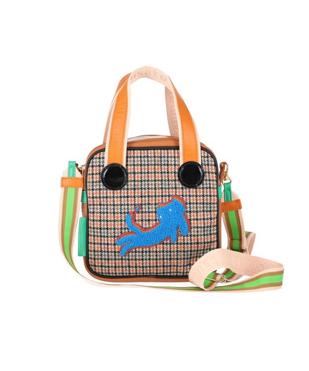 tsumori chisato CARRY ウールチェック ショルダーバッグ 2way ミニバッグ