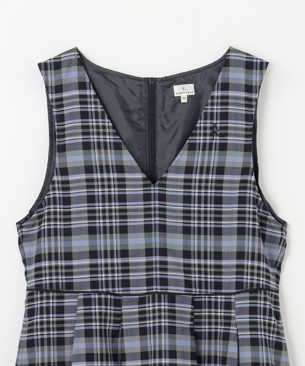 組曲 KIDS 【150-170㎝】KUMIKYOKU CHECK ジャンパースカート ブルー系3