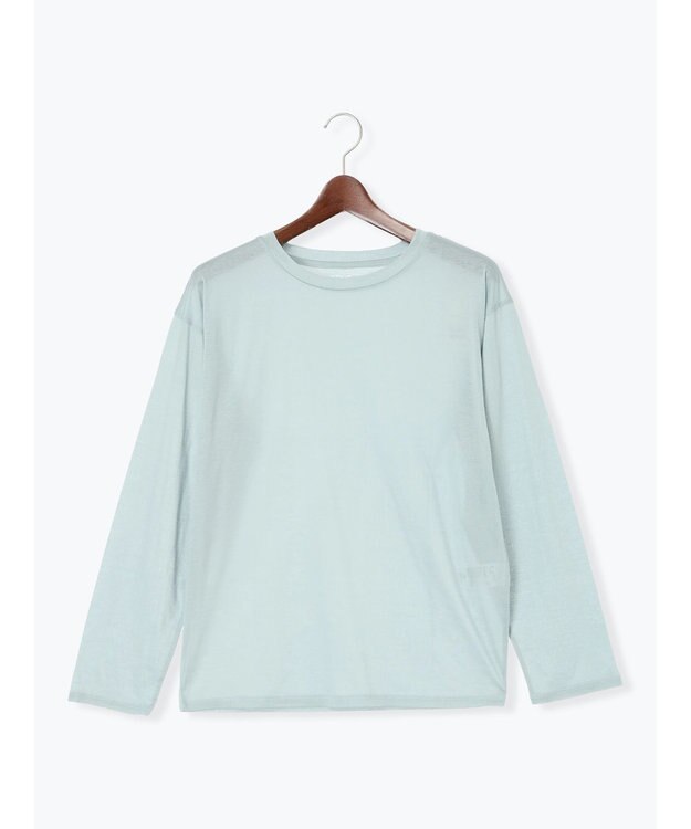 Te chichi シルケット天竺ロングスリーブTee ブルー