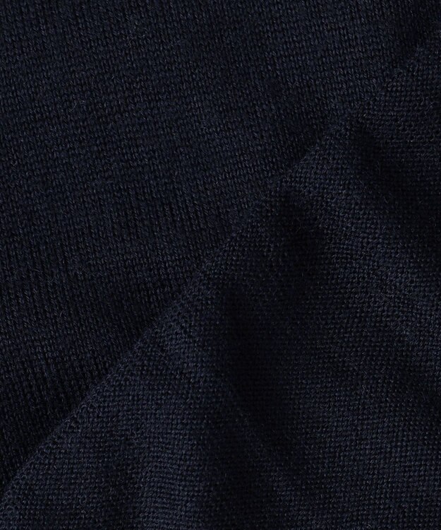 GOTAIRIKU 【ベーシックニット】ハイゲージＶネック ニット ネイビー系