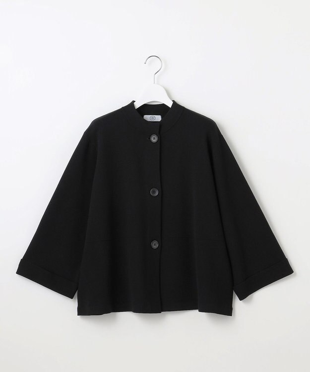 J.PRESS LADIES L 【洗える】VIGODA MILANO ニット ジャケット ブラック系