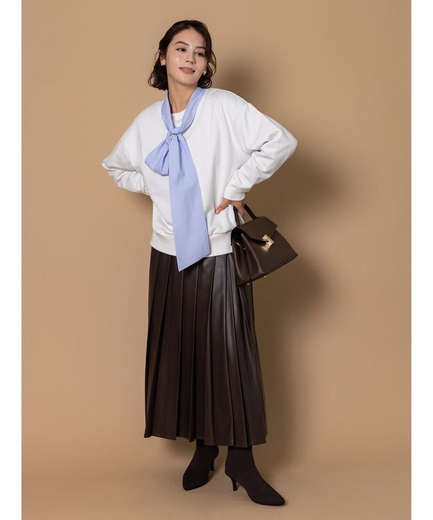 Te chichi プレート付き裏毛PO オフホワイト