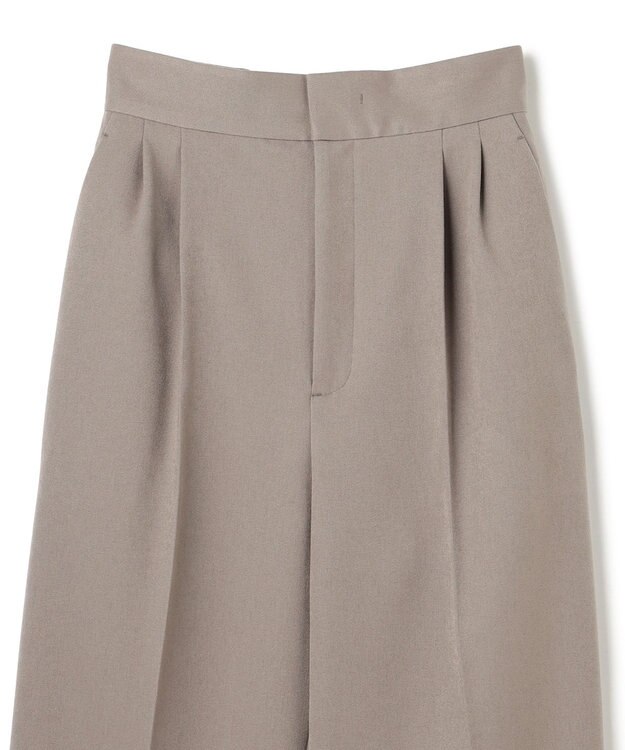 uncrave プルーフウールライクツイル ワイドパンツ グレージュ