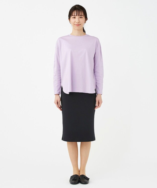 KASHIYAMA 【抗菌消臭】クレンゼ ロングスリーブTeeシャツ ラベンダー