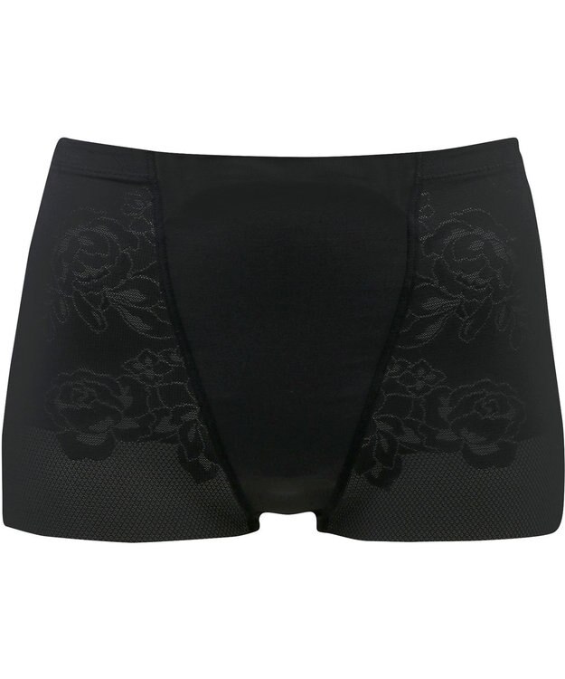 WACOAL 【-5歳のガードル】 ショート丈 「-５歳」の着やせシルエットに 吸汗速乾・通気性(身生地) レディース GRC323 /ワコール ブラック