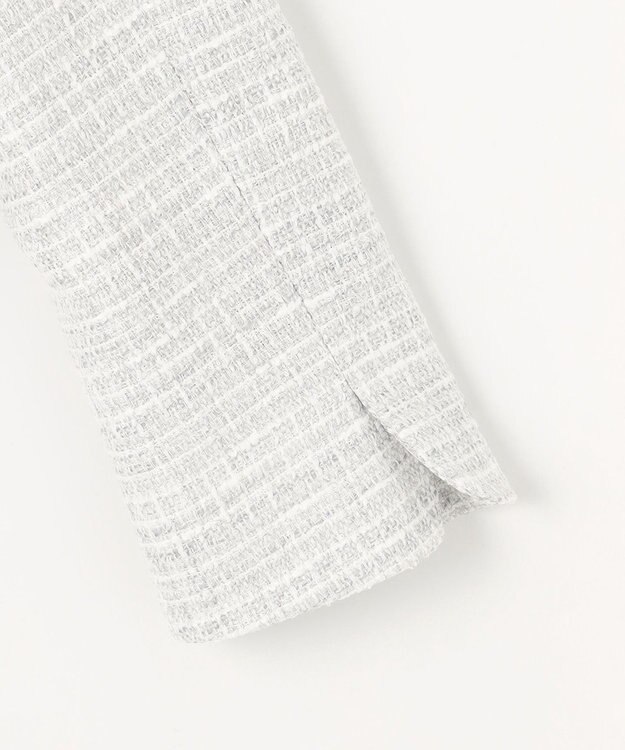 組曲 S 【KUMIKYOKU NAVY】ラメループモールツイード ジャケット ライトグレー系