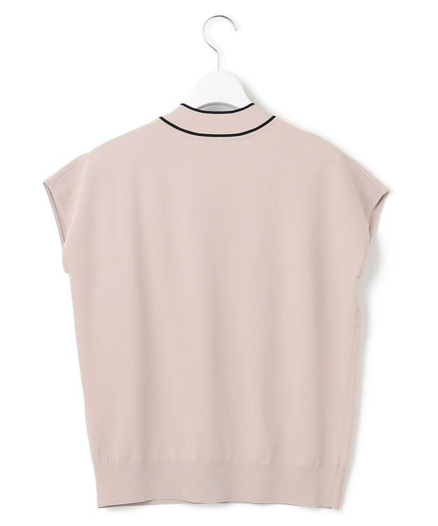 23区 S 【洗える】レーヨンポリエステルストレッチ ボウタイ ニット ベージュ系