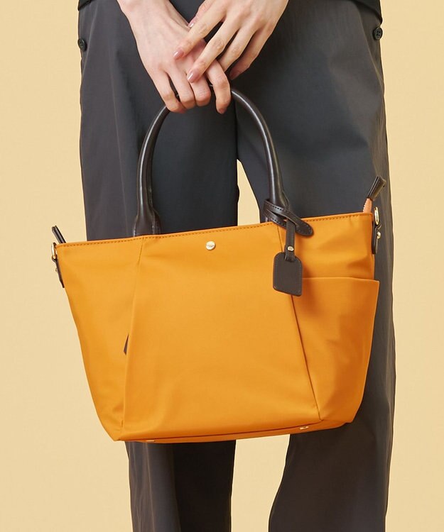 J.PRESS LADIES 【新色登場・WEB限定・2way】ナイロン Midium トート バッグ オレンジ系