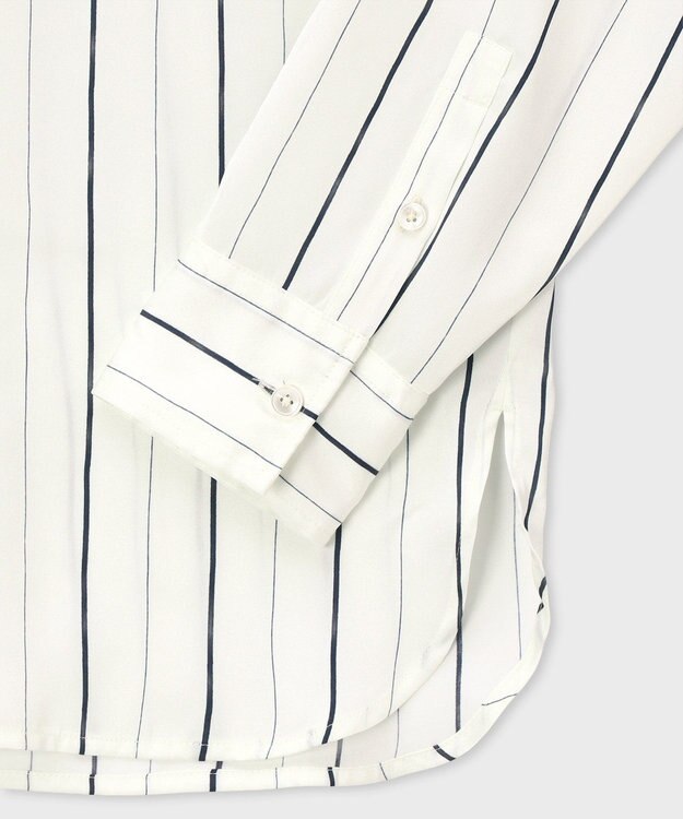 Paul Smith サテンストライプ ブラウス ホワイト