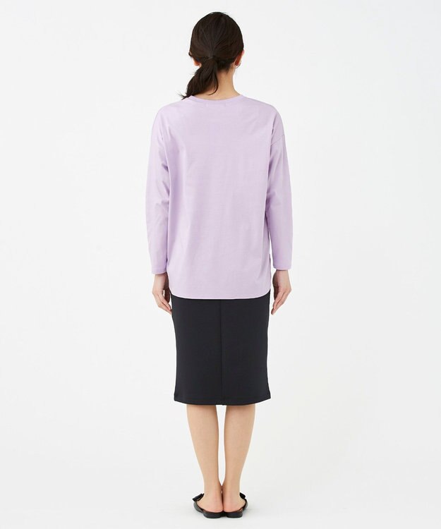 KASHIYAMA 【抗菌消臭】クレンゼ ロングスリーブTeeシャツ ラベンダー