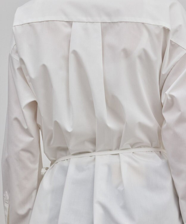 GRACE CONTINENTAL カット刺繍イレギュラーシャツ ホワイト