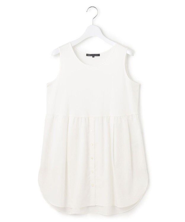 23区 【洗える】レイヤードコンビ ニット グレー系