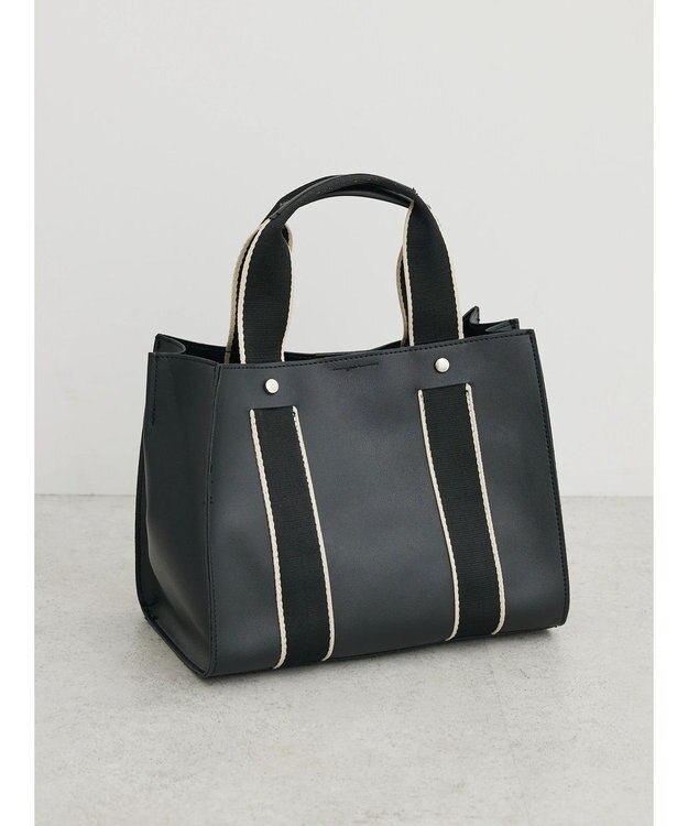 Green Parks ・Ｃｕーｓｈｕｔ　テープスクエアトート Black