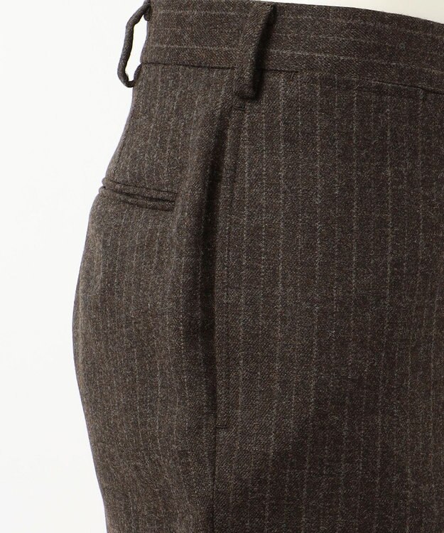 J.PRESS MEN 【MAGIC CUBA BEACH】フランネルストライプ スーツ ダークブラウン系1