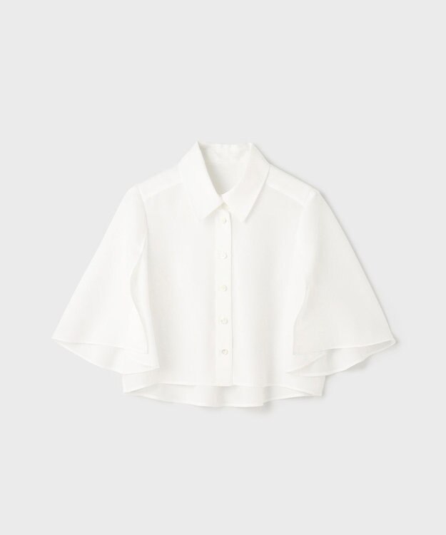 GRACE CONTINENTAL フレアスリーブシャツ ホワイト