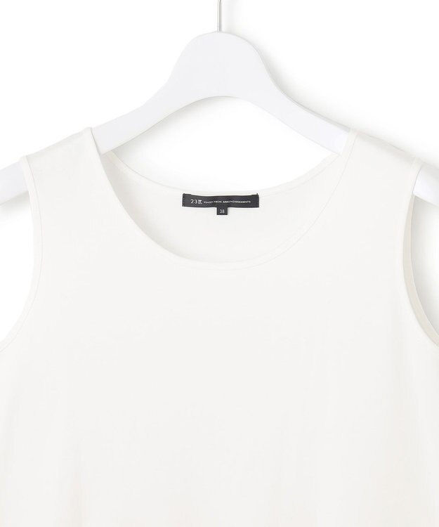 23区 【洗える】レイヤードコンビ ニット グレー系