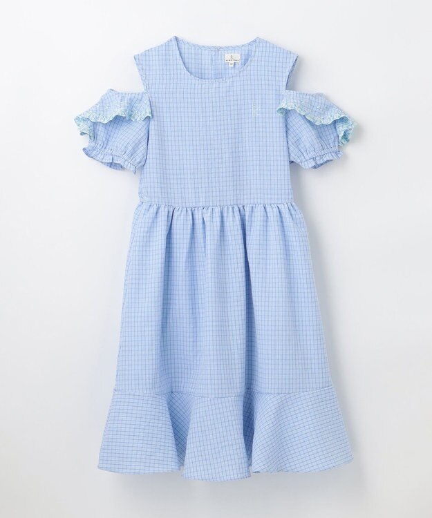 組曲 KIDS 【150-160㎝】ジュエルシー ワンピース サックスブルー系