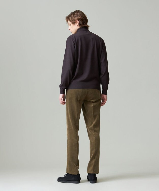 J.PRESS MEN 【ストレッチ性 / イージーケア】【FLEX YARN】タートルネックニット ブラウン系