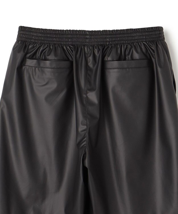 UNFILO MENS レザーライク ショートパンツ [24年春夏商品] クロ