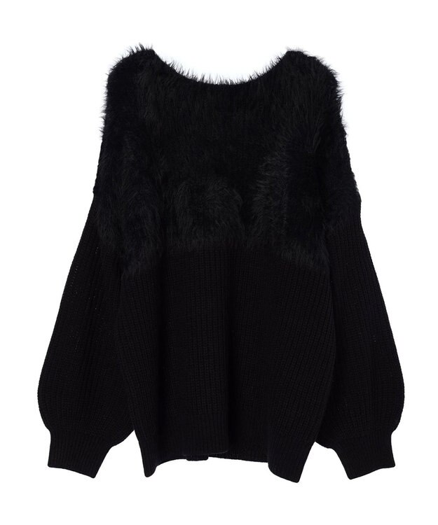 Green Parks ・Ｐｅｔｉｔ　Ｆｌｅｕｒ　シャギーキリカエニット Black