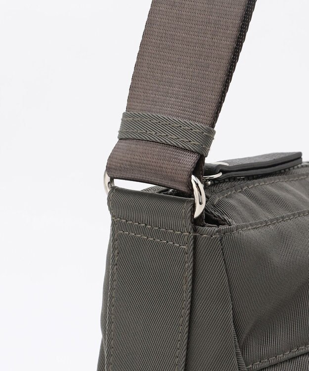 LA BAGAGERIE 【MONICA】サイドジップショルダーバッグ ダークグレー