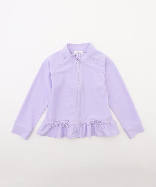 ANY KIDS 【UVカット】フリルラッシュガード ラベンダー