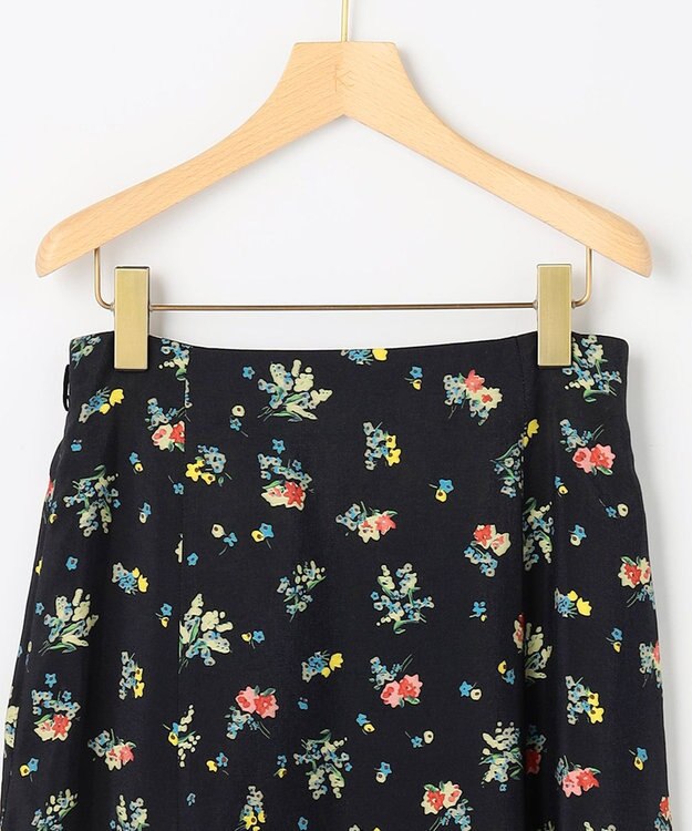 組曲 S 【先行予約】クラッシックフラワープリント フレアスカート ブラック系5