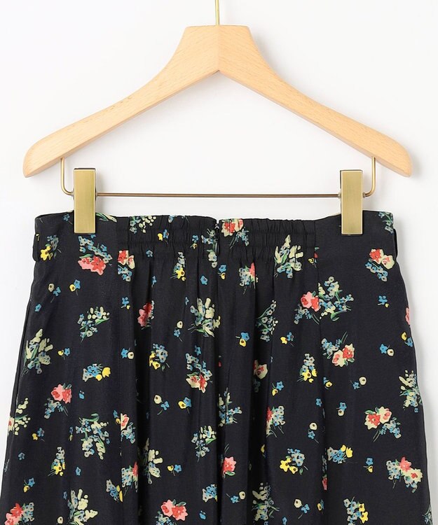 組曲 S 【先行予約】クラッシックフラワープリント フレアスカート ブラック系5