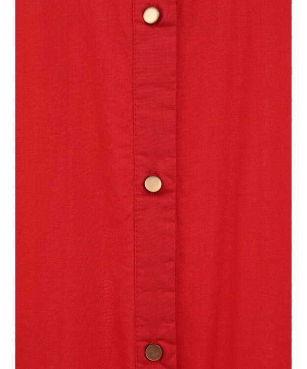 CRAFT STANDARD BOUTIQUE インド綿フレンチスリーブワンピース Red