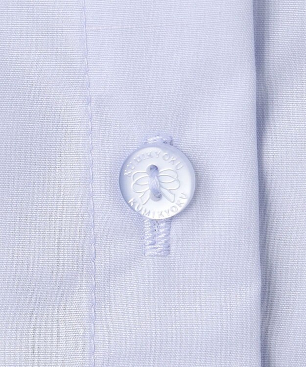 組曲 KIDS 【110-140㎝】 レースリボンタイブラウス サックスブルー